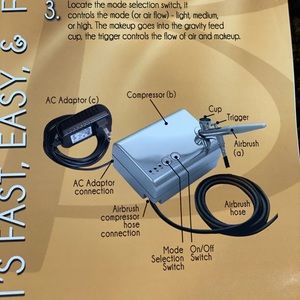 NEW Belloccio airbrush makeup compressor kit
